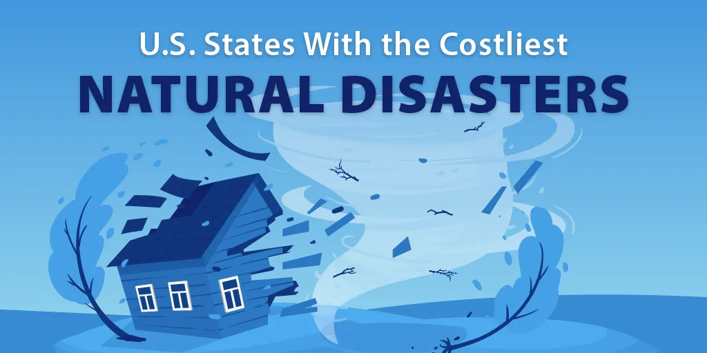 A header image for a blog about property damage from severe weather events since 2000.